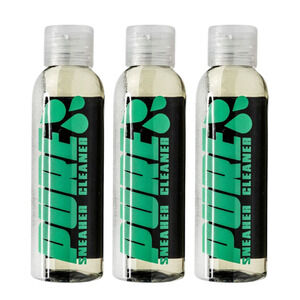 3 Pack Pure Sneaker Cleaner Shoe Leather Suede White Colored Shoes 4 oz Bottle